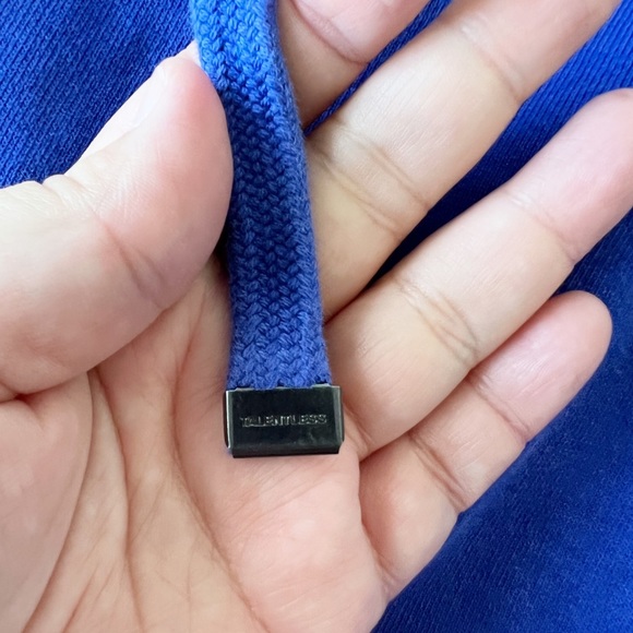 NWOT Talentless Blue Cotton w/Multicolor Lettering Pocketed Sweatpants - Picture 7 of 8